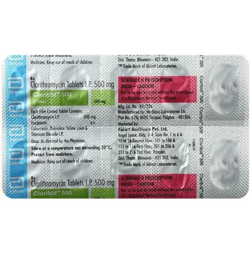 claribid 500mg tablet 10's